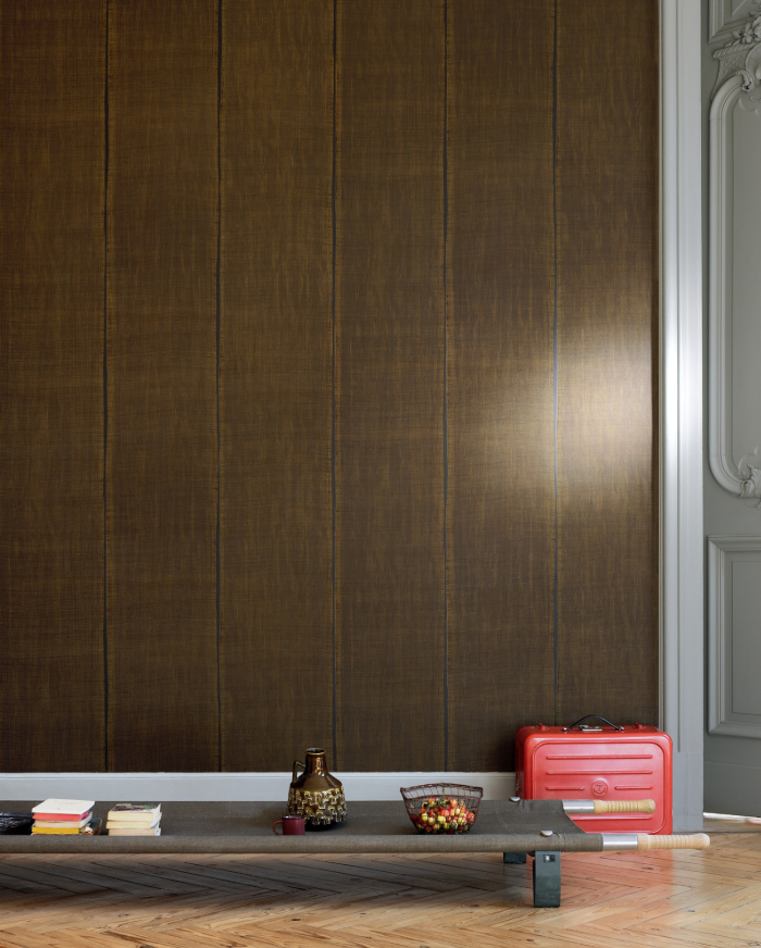 tapeta ocieplająca wnętrze, tapeta lniana