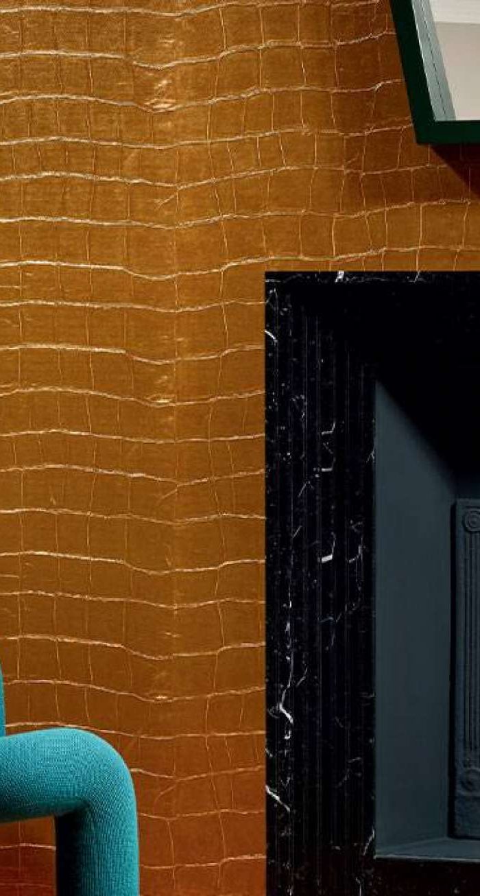 TAPETA ŚCIENNA BIG CROCO METAL