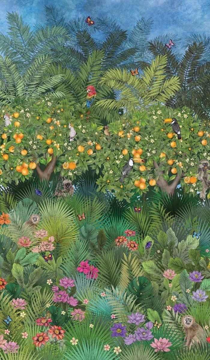 TAPETA ŚCIENNA ORANGE GROVE - obrazek 2