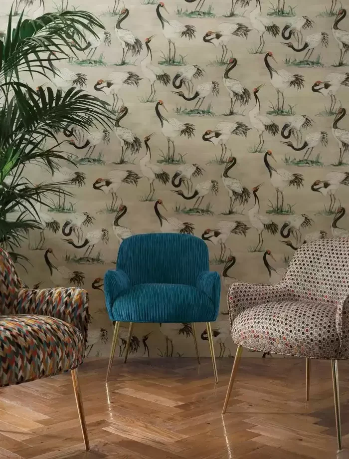 TAPETA ŚCIENNA CRANES