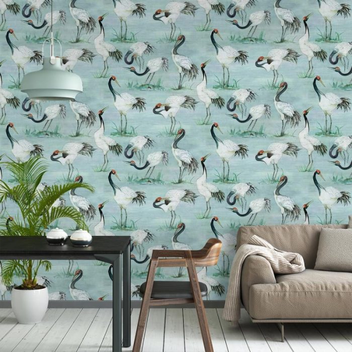 TAPETA ŚCIENNA CRANES - obrazek 4