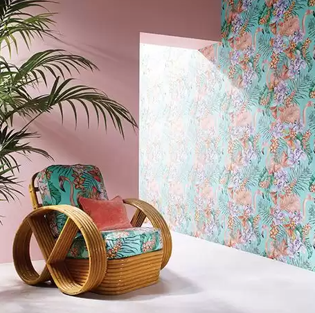 TAPETA ŚCIENNA FLAMINGO CLUB