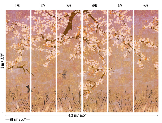 TAPETA ŚCIENNA LES CERISIERS SAUVAGES - obrazek 5