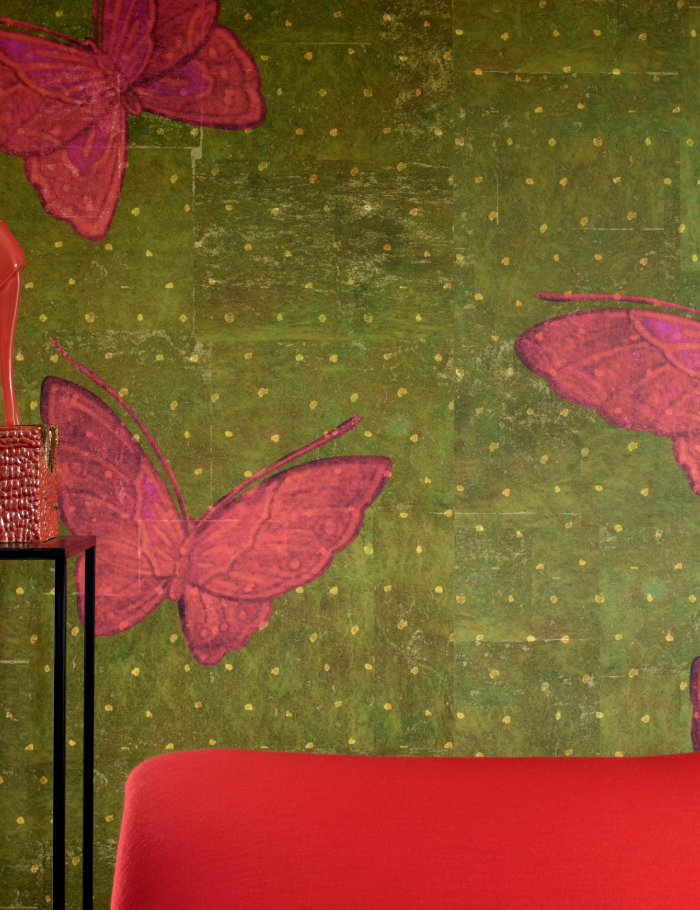 TAPETA ŚCIENNA LA CHASSE AUX PAPILLONS