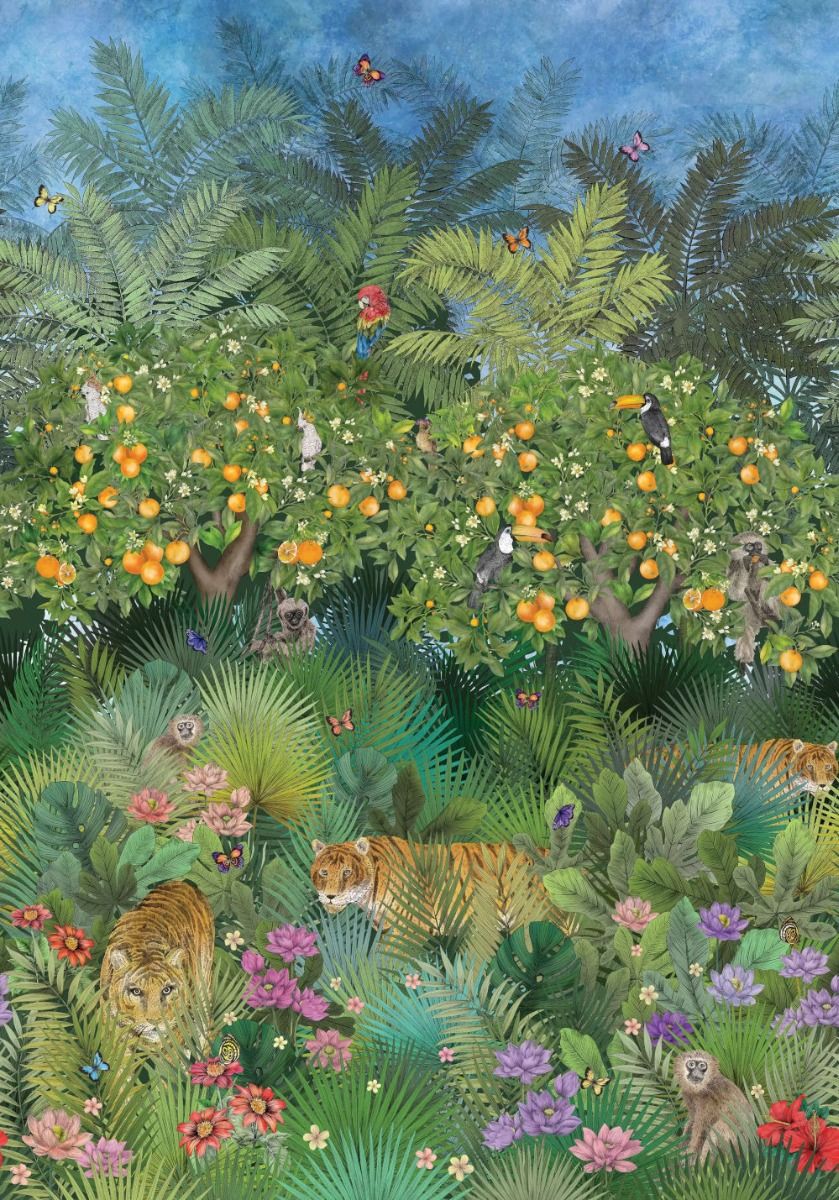 TAPETA ŚCIENNA TIGER GROVE - obrazek 5