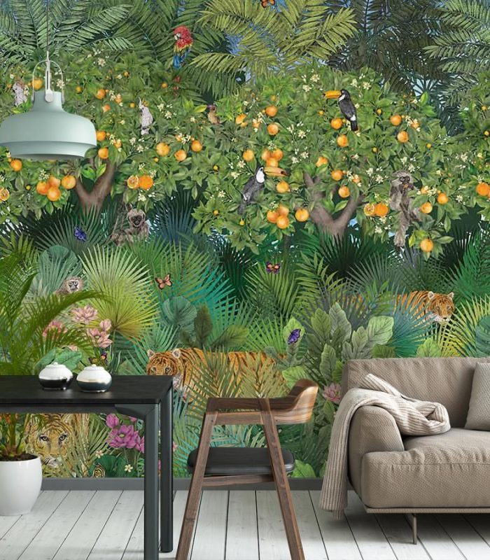 TAPETA ŚCIENNA TIGER GROVE - obrazek 3