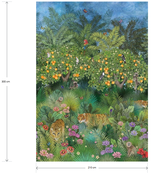 TAPETA ŚCIENNA TIGER GROVE - obrazek 4