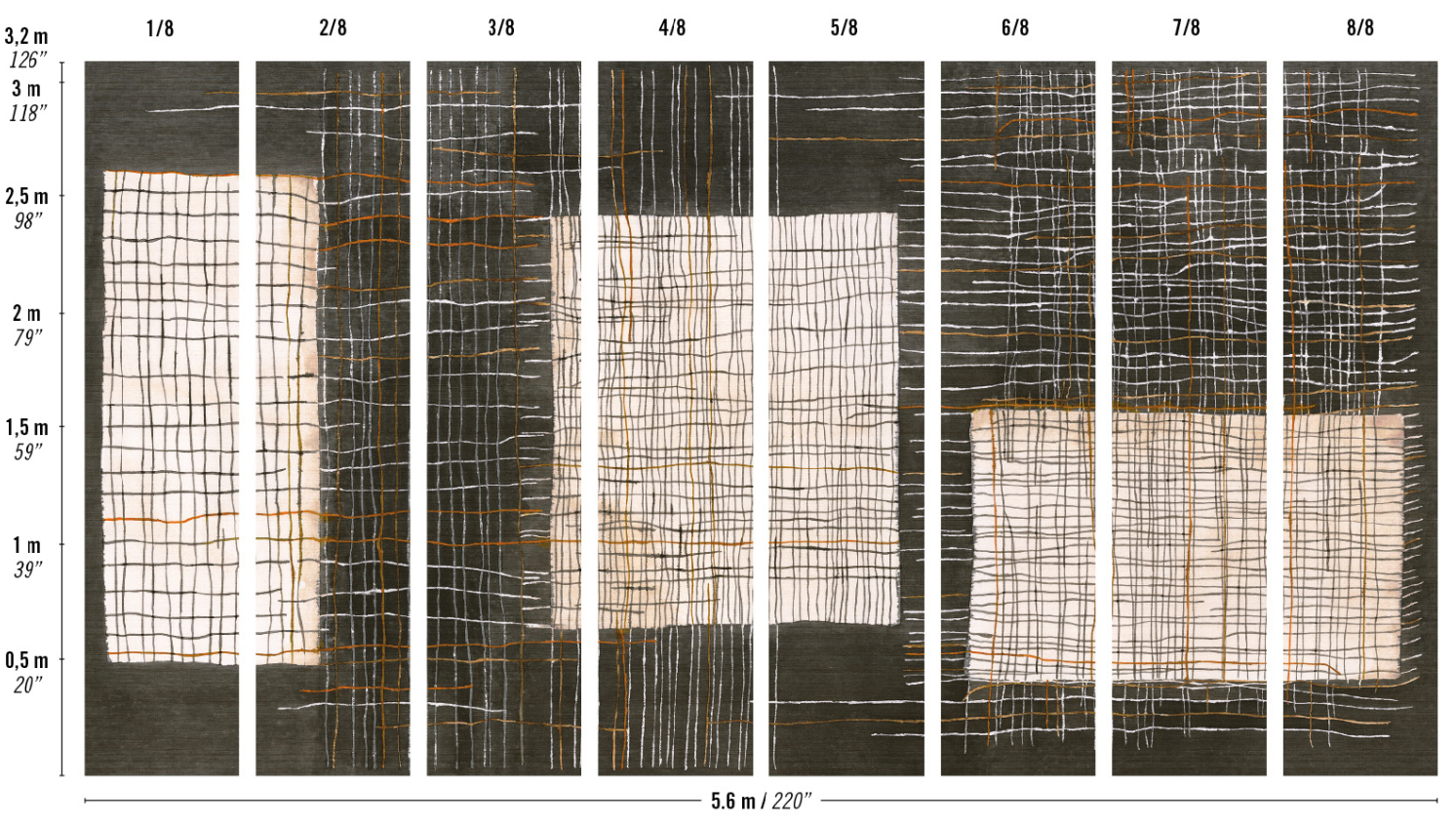 TAPETA ŚCIENNA SASHIKO - obrazek 4